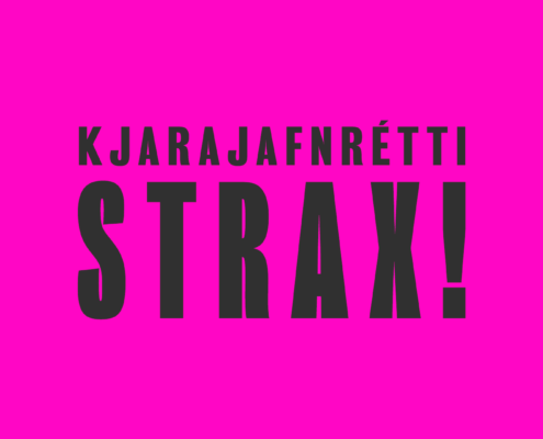 kjarajafnrétti strax